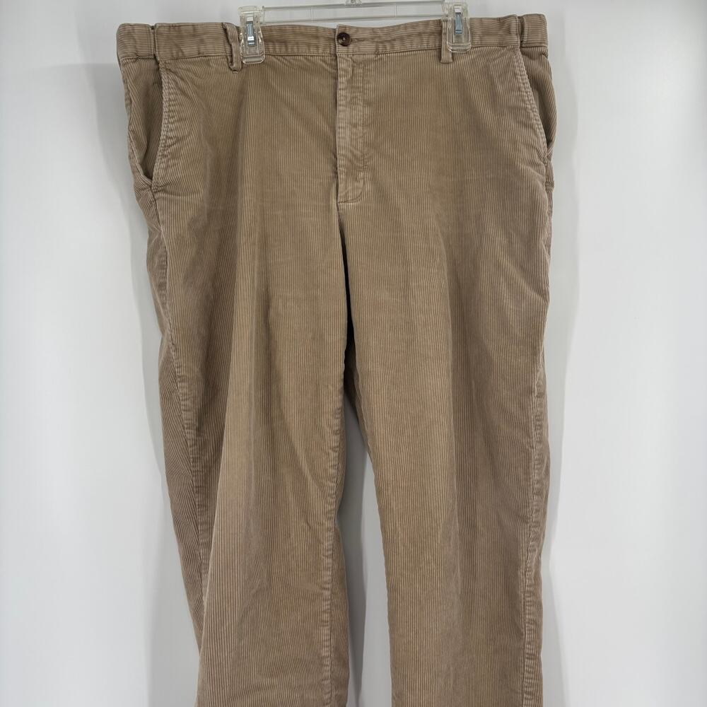 L.L Bean Men's 44x31 Comfort Waist Beige Corduroy Pants - Picture 4 of 7